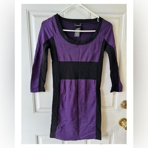 Pre-loved Bebe bodycon color-blocked dress